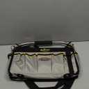 Electrician Tool Bag16 In, 1680D Polyester Fabric 29 Pockets Open Top Tool Bags with Stainless Steel Handle & Padded Shoulder Strap, Heavy Duty Tool Tote Bag (Yellow-Gray)