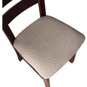 Genina Seat Covers for Dining Room Chair Seat Slipcovers Kitchen Chair Covers (Taupe, 4 Pcs)