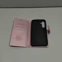 for Samsung Galaxy A25 5G Wallet Case with RFID Blocking Credit Card Holder, PU Leather Folio Flip Kickstand Protective Shockproof Cover Women Men for Samsung A25 Phone Case (Rose Gold)