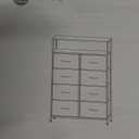 WLIVE Tall Fabric Storage Dresser - 8 Drawer Chest Tower for Bedroom, Closet, Living Room and Hallway, White