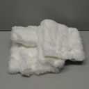 MIULEE Faux Fur Pillow Covers Thick Soft Plush Throw Pillows Luxury Spring Home Decor for Holiday Couch Bedroom Living Room Sofa,18x18 Inch Pack of 2 White