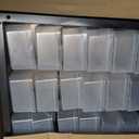 IRIS USA 24-Drawer Plastic Storage Cabinet, Teacher Toolbox, Garage, Black | Wall mountable, Stackable, Small Business Scrapbook Art Balloons Building Bricks Crafts Stickers Storage
