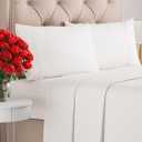 King Size 4 Piece Sheet Set - Comfy Breathable & Cooling Bed Sheets Set - Hotel Luxury Bedding for Women, Men, Kids, Teens, Boys & Girls - Deep Pockets, Soft, Wrinkle Free - Oeko-Tex - Antique White