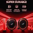 Wireless Gaming Headset, 7.1 Surround Sound, 2.4Ghz USB Gaming Headphones Bluetooth 5.4, 100-Hr Noise Canceling Mic RGB Light, Wireless Headset for PC PS5 PS4 Mac Switch, ONLY Wired Mode Suit for Xbox