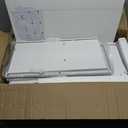 Over The Toilet Storage Cabinet - 2-Door Design Bathroom Organizers Shelf, Freestanding Space-Saver Above Toilet Storage Cabinet with Privacy Protection Rack, Water-Resistant Toilet Shelves (White)