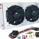 CoolingCare Radiator for 1992-2004 Chevy GMC C1500 C2500 C3500 K1500 K2500 K3500 Suburban Tahoe Yukon 5.0L 5.7L 7.4L V8, 3 Row Radiator + Shroud/Fan + Relay