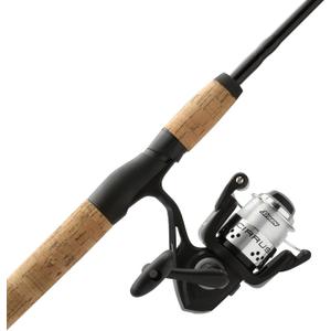 Shakespeare Cirrus 6'6" Spinning Fishing Rod and Reel Combo, 2-Piece Graphite Rod Blank, Size 30 Spinning Reel, Pre-Spooled with Monofilament Fishing Line