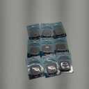 Pack Of 9 Key & Castle Retractable Push Button Square Measuring Tape Gray 5' 51076