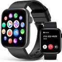 EarlySincere 2024 Smart Watch for Men Women with Bluetooth Call,1.9'' HD Full Touch Screen Fitness Watch, Smartwatch with IP67 Waterproof with Blood Pressure Sleep Monitor for Android and iOS (Black)