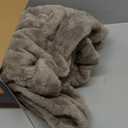 Tefici Electric Heated Blanket Throw, Super Cozy Soft 2-Layer Flannel 50" x 60" Heated Throw with 3 Heating Levels & 4 Hours Auto Off, Machine Washable, ETL&FCC Certified, Home Office Use,Camel