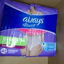 Always Discreet Adult Diapers for Women, Incontinence Underwear, Postpartum Essentials, Disposable Briefs, Max Absorbency, Bladder Leak Protection, Small/Medium, 84ct