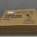 Leaf Blower Cordless,Battery Powered 800,000 RPM Electric Leaf Blower with 2 x 4.0Ah Battery and Charger Handheld Blowers for Lawn Care,Dust,Snow,Car Blowing Water with 2 Extended Nozzle (Green)