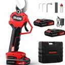 2025 Upgraded Electric Pruning Shears Professional Cordless Electric Pruning Battery Powered, Tree Branch Pruner with 2 PCS Rechargeable 2 Ah Lithium Battery - 30mm (1.2inch) Cutting Diameter