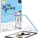 Paperfeel Glass Screen Protector Compatible with iPad 9th / 8th / 7th Generation 10.2 inch, EZ Kit, Auto-Alignment Tool