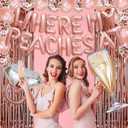 Bachelorette Party Decorations Supplies Bridal Shower Decor Bride Balloons Rose Gold Bachelorette Decorations Bride To Be Bachelorette Balloons Where My Peaches At Bachlorette Party Naughty
