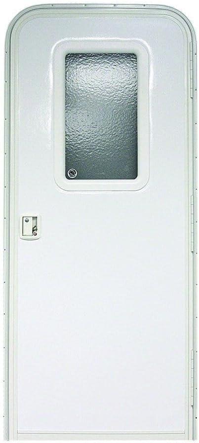 Lippert Components Lippert Right Hinge RV Entry Door with Screen Door, 26" x 72", Radius, Felt Seal - V000040259