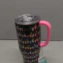 Swig Life 40oz Mega Mug, 40oz Tumbler with Handle and Straw, Extra Large Insulated Tumblers, Cup Holder Friendly Travel Mug (Tacky Lights)