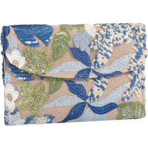 Floral Beaded Clutch Embroidery Sequin Beaded Purse Small Evening Clutch Purses for Women