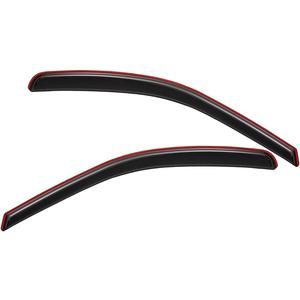 Lightronic Extra Durable Clip-on In-Channel Auto Vent Window Visor, Fit 2009-2018 Dodge Ram 1500; 2010-2025 Ram 2500 & 3500; 2019-2023 Ram 1500 Classic; Regular Cab, UV-Protect Rain Guard, Smoke, 2Pcs