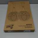 YISSVIC Electric Fly Swatter Bug Zapper Racket Dual Modes Mosquito Killer with Purple Mosquito Light Rechargeable for Indoor Home Office Backyard Patio Camping (Black 2 Pack)