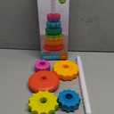 Spinning Stacking Toys, Educational Toddler Toy Stacking Rings Baby Toys, Montessori Toy for Girls and Boys, Spin Gears Christmas Birthday Gift for 1-3 Year Old