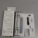 Milk Frother Handheld with Stand, Electric Whisk 3 Speed Adjustable, Drink Mixer with Stainless 3 Whisk, Rechargeable Hand Frother Wand, Foam Maker for Latte Cappuccino Hot Chocolate Egg Black