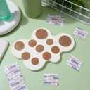 NOLITOY 100pcs Small Patches Finger Wounds Patches Waterproof Wounds Protector Round Tape Stickers Breathable Fabric Coverlet Dressing Brown