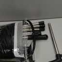 Broom with Dustpan Combo Set 54 Long Handle Household Dust Pan for Home Office Kitchen Cleaning Black & Grey