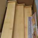 Spice Rack Kitchen Cabinet Organizer- 3 Tier Bamboo Expandable Display Shelf Yellow