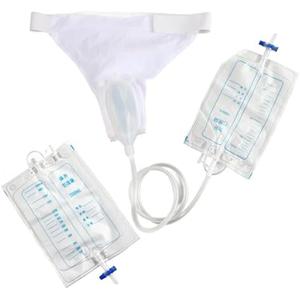 BodyMoves Pee Bag Re-useable Urinal Bag Spill Proof Collector Aid Pee Holder for Urinary Incontinence(Male),with 3 Pee Bags and an Elastic Waistband (Women Normal Type)