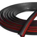 MYFAMIREA Fender Flare Edge Trims, 33Ft EPDM Fender Flares Rubber Seal for Car and Truck Wheel Wells with Automotive Adhesive Grade Tape Bonds T-Style Universal Rubber Trim Edging