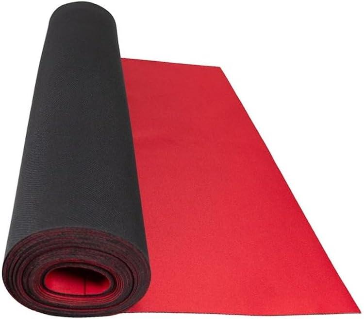 Mytee Products 20' x 27" Red Neoprene Floor Runner - Non Skid Bottom, Protect All Floor Surfaces - Reusable Floor Protector with Slip-Proof Surface