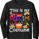 This is my Purim Costume funny Jewish Long Sleeve T-Shirt, Size: S-M