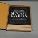 Executive Functioning Mindset Cards 52 Daily Habit Cards for Focus, Organization & Follow Through For Kids, Teens & Adults Includes Wooden Display Stand, Gift for Teachers and Parents