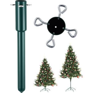 MorningRo 15'' Christmas Tree Height Extender with 4 Fixing Screws, Fits 0.5-1.57 Inch Pole, Make Christmas Tree Taller Artificial Seasonal Indoor Decor (2in)