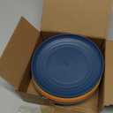 Appetizer Plates 5.7 Inch, Unbreakble Wheat Straw Plate Sets of 8, Plastic Plates Reusable, Microwave & Dishwasher Safe Small Plate for Dessert, Kitchen, Saucers, Party (Multicolor)