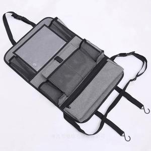 Lucmo Car Seatback Organizer 2 PCS,Car Hanging Storage Bag,Seatback Storage Bag Oxford Cloth Zipper Pocket(Gray)