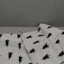 MIULEE Christmas Decorative Chenille Throw Pillow Covers, 45x45 Inch, White Black Tree, Set of 2 Cute Trees with Plaid Patterns Pillows for Sofa Couch Bedroom Chair Xmas Home Decor