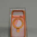 TORRAS for iPhone 17 Pro Case with Stand, Fit for MagSafe, Military Drop Protection, Camera Control Button, Slim Soft Edge Phone Case for iPhone 17 Pro, Translucent Matte Cover 6.3", Bright Orange