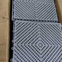 Jocoevol 60-Pcs Interlocking Tile, Indoor/Outdoor Drainage Interlocking Floor Tiles 11.8" x 11.8", Anti-Slip Waterproof Soft PVC Splicing Flooring Tile for Garage Patio Pool Bathroom, Grey