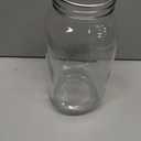 GLING [1 Count 64 oz. Wide-Mouth Glass Mason Jars with Metal Airtight Lids and Bands 2 Quart Large For Preserving, & Meal Prep