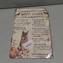 Vintage German Shepherd House Rules Aluminium Metal Tin Sign 8x12 Inch Home Poster Bar Pub Decor