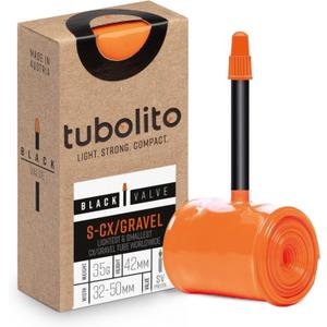 Tubolito S-Tubo CX/Gravel-All TPU Inner Tube 700C x 30-47mm, 32-50mm 42mm/60mm Presta Valve | Lightest Bike Tubes Worldwide | Specifically Designed