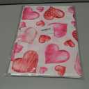 Sunwer Valentine's Day Watercolor Table Runner Red Heart Wedding Anniversary Party Decoration Home Kitchen Dining Room Decor 72Inches Long