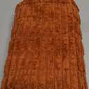 MIULEE Pack of 2 Rust Corduroy Decorative Pillow Covers 20x20 Inch Soft Boho Striped Throw Pillow Covers Modern Farmhouse Home Decor for Summer Sofa Living Room Couch Bed