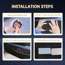 Obaiwanmg 2 Pack LED Car Door Welcome Lights Projector Logo Light Ghost Shadow Lamp for Honda HRV 2013-2022 2023 2024 2025 Accessories