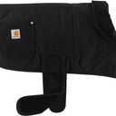 Carhartt Firm Duck Insulated Dog Chore Coat, Durable Weather Resistant Jacket for Cold and Windy Conditions, PFAS Free (Black), Large