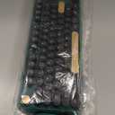 Wireless Keyboard and Mouse Combo, 104 Round Keys Cute Colorful Keyboard and Mouse with Retro Typewriter for PC/Mac/Laptop/Tablet/Computer/Windows Green