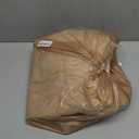 NICETOWN 100% Blackout Linen Curtains 90" Long for Bedroom, Thermal Insulated Living Room Curtains with Liner, Farmhouse Style Linen Blend Window Draperies for Dining Room (2 Panels, 52" W, Natural)