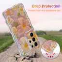 EYZUTAK Case for Samsung Galaxy S24 Ultra, Colorful Retro Oil Painting Flower Laser Glossy Pattern Cute Curly Wave Edge Exquisite Phone Cover Stylish Durable TPU Protective Case for Girls Women - Pink